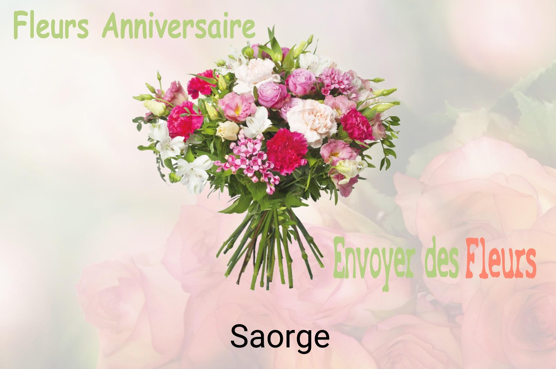 Bouquet de fleurs d’anniversaire livré à Saorge